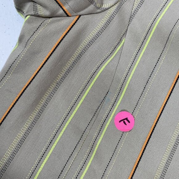 Bob Mackie Blazer Womens Size Medium Lined Embroidered Floral Striped Career - Picture 8 of 10